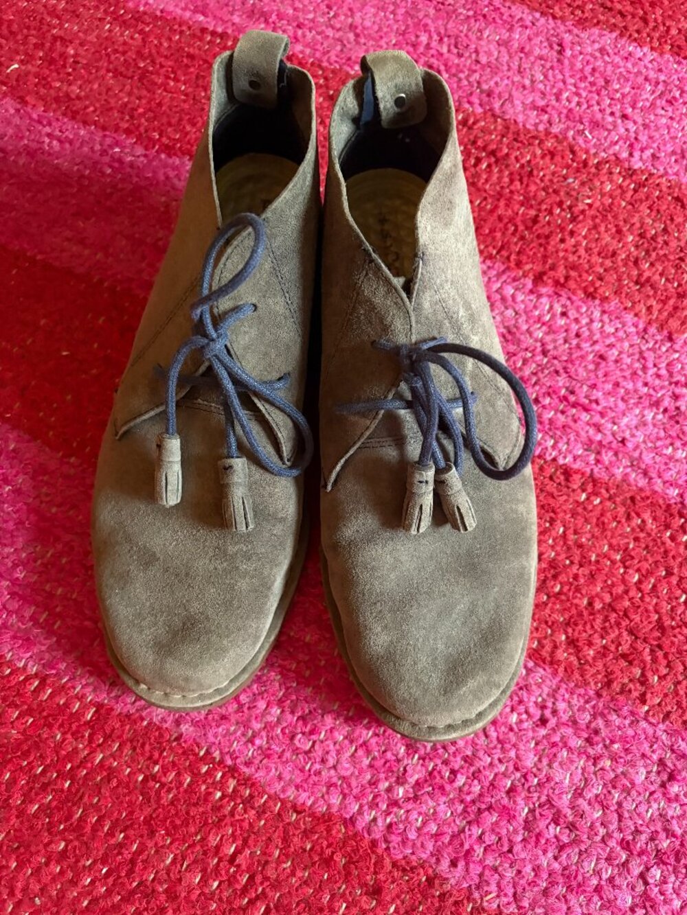 Hush Puppies Dessert Boot, Blue Tassel Laces